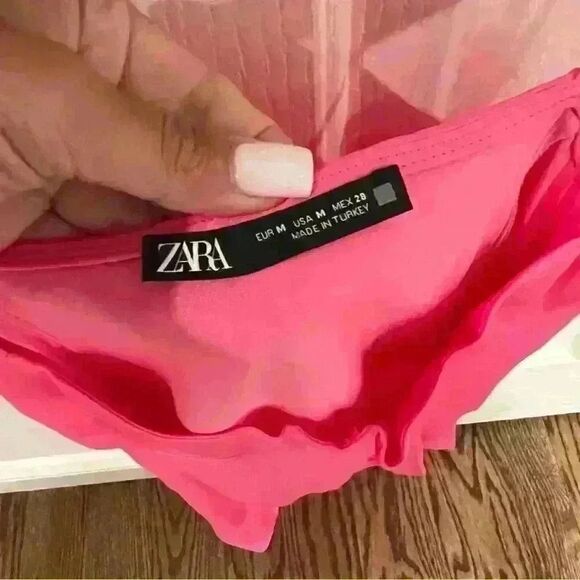 ZARA Barbie Satin Effect Corset Style Dress with Chain Strap - Picture 4 of 5